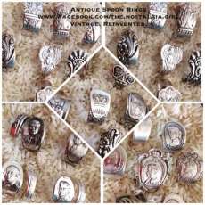 Nostalgia Girl Silver Romance Collection - Spoon Rings