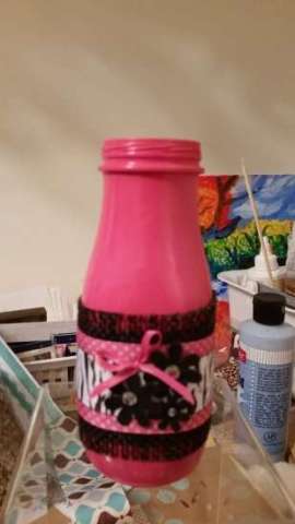 Pink & Black Bottle