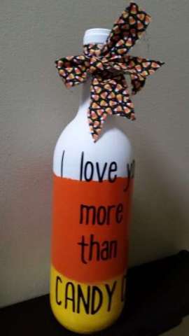 I Love You More Than Candy Corn Bottle