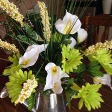 Watering Can/Green, White
