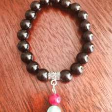 ONYX and Agate Charm