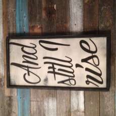 Handmade Handpainted Sign