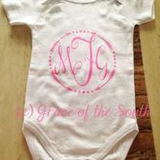 Baby Onesie -Custom Monogram