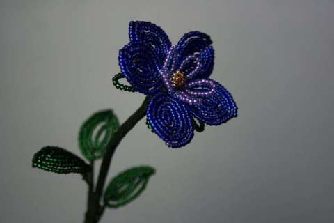 French Beaded Wildflower