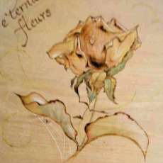 Rose Woodburning