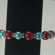 Red and Turquoise Bracelet
