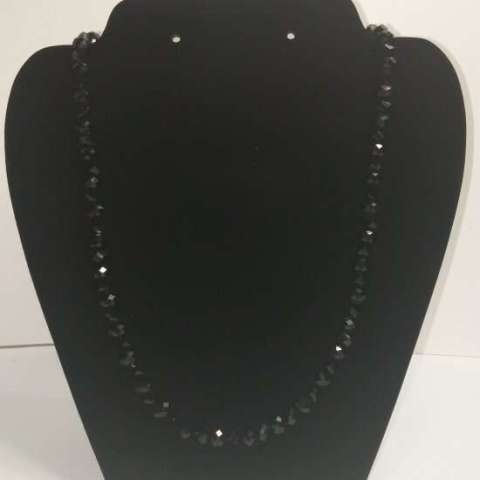 Black Beaded Necklace