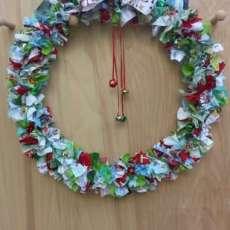 Christmas Rag Wreath
