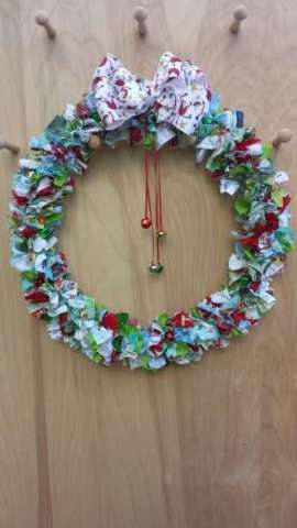 Christmas Rag Wreath