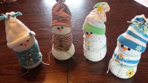 Handmade Snowmen