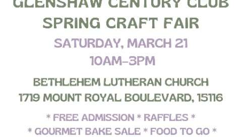 GCC Spring Craft Fair