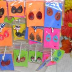 Earrings on Display at Broken Arrow Show