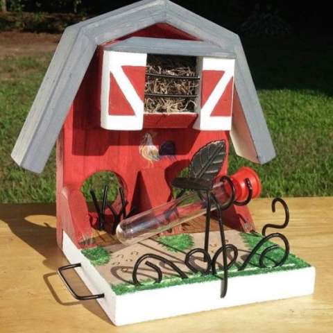 Barn Hummingbird Feeder