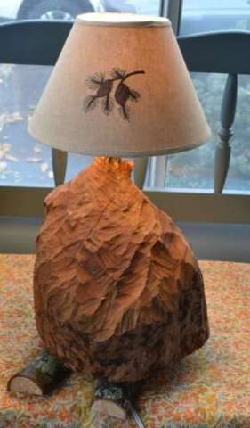 Beaver Stump Lamp