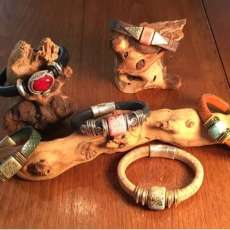 Designer Magnetic Leather Bracelets