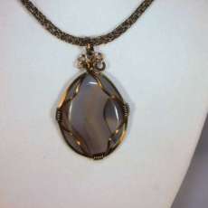 Piranha Agate Pendant