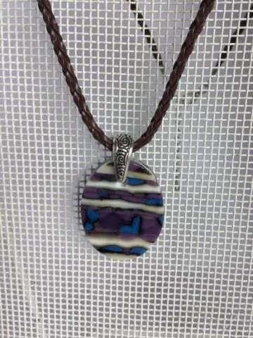 Pebble, Reactive Multiple Fused Necklace
