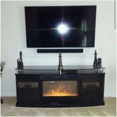 Tv Hung Using a Tilting Wall Mount