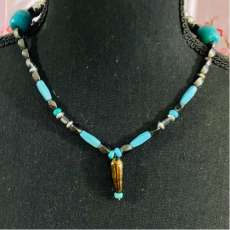 Turquoise and Hematite Necklace