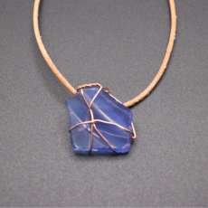 Copper Wrapped Beach Glass