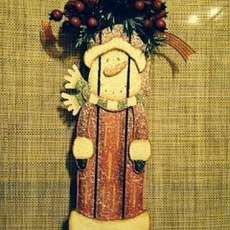 Snowman Sleigh Wall Hanging