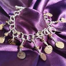 Roman Coin Bangle Bracelet