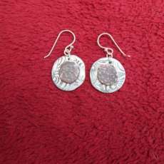 Widow Mite Silver Earrings