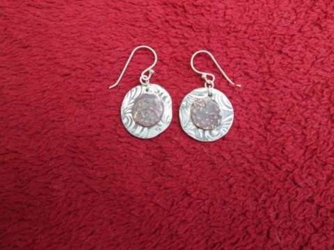 Widow Mite Silver Earrings