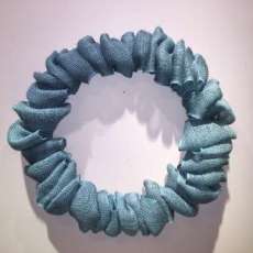 Turquoise Burlap Wreath