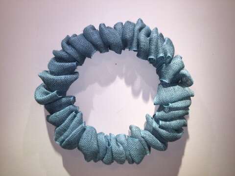 Turquoise Burlap Wreath