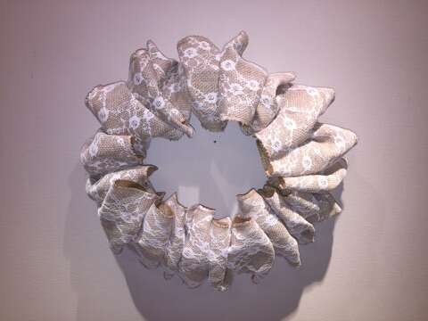 Lace and Burlap Wreath