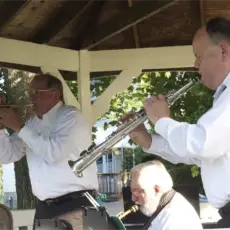 Jammin' on a Dixieland Tune at Beacon Falls Concert