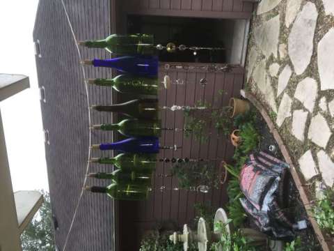 Whine Bottle Wind Chimes