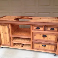 Master Grill Cabinet For Big Green Egg, Kamado Joe, Primo