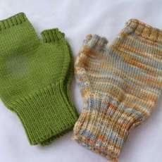 Wool Fingerless Mittens