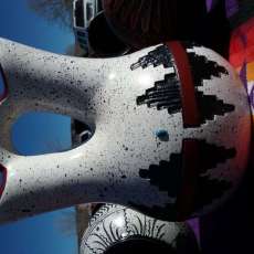 White Clay, Basket Design, Wedding Vase