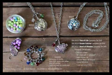 Diffuser Necklaces and Birthstone Beads