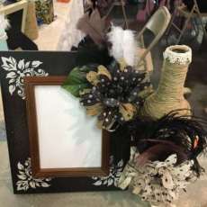 Decorative Wine Bottle and Frame