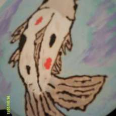 Koi Mariposa Pirography