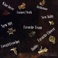 Personalize Your Candle With a Charm of Your Choice