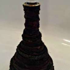 Leather Decanter With Crystal Top