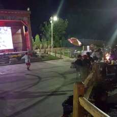 Live Baseball Game on Big Screen Jumbotron