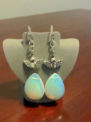 Angel Moonstone Earrings