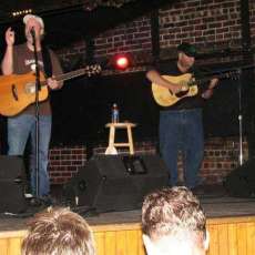 Shawn Mullins and I Onstage.