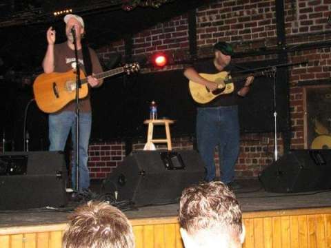 Shawn Mullins and I Onstage.