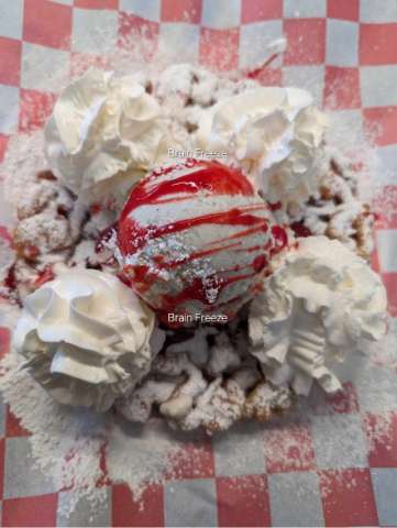 Loaded Strawberry Funnel Cake