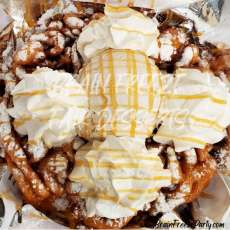 Loaded Caramel Funnel Cake