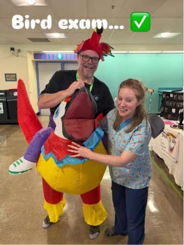 Vet Exam Fun at World Parrot Expo!