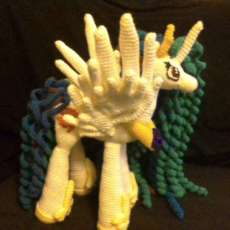 Crochet Princess Celestia Inspired Pony