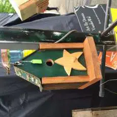 License Plate Bird House